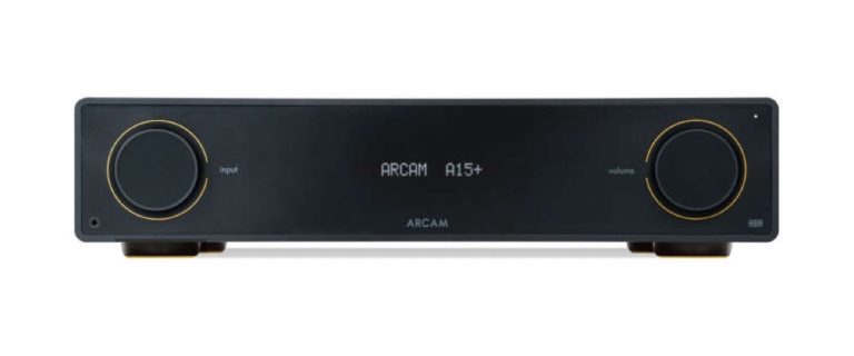 Arcam A15+ integrated amplifier, front view Arcam A15+ integrated amplifier, front view