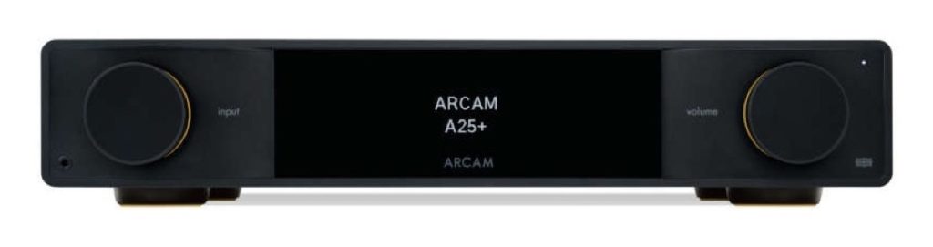 Arcam A25+ integrated amplifier, front view Arcam A25+ integrated amplifier, front view