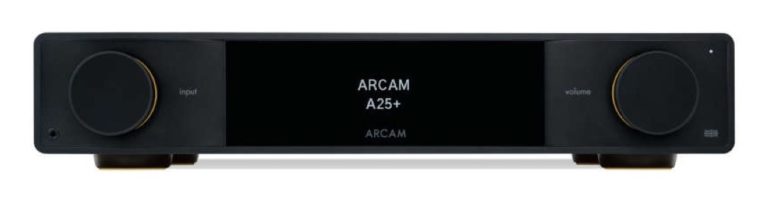 Arcam A25+ integrated amplifier, front view Arcam A25+ integrated amplifier, front view