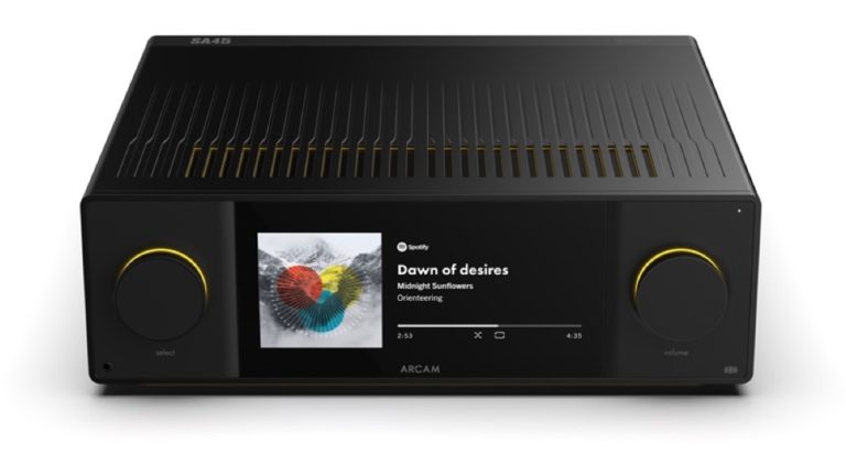 Arcam SA45 streaming amplifier, front view Arcam SA45 streaming amplifier, front view